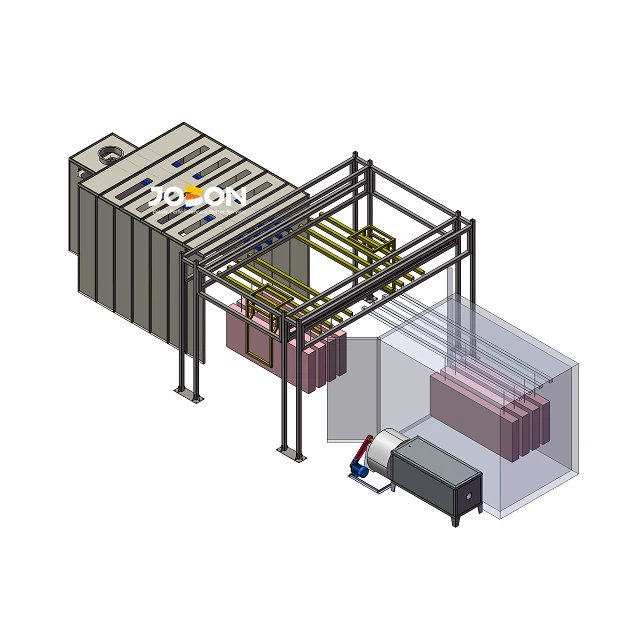 Iðnaðarfæribandahreyfing heill Powder Coat Plant
